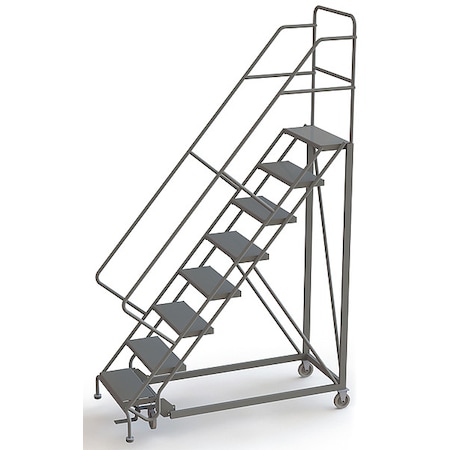 116 in H Steel Configurable Rolling Ladder, 8 Steps, 450 lb Load Capacity MPN:UKDEC108246