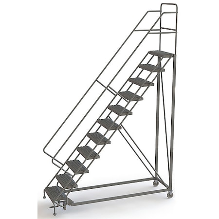 146 in H Steel Configurable Rolling Ladder, 11 Steps, 450 lb Load Capacity MPN:UKDEC111242