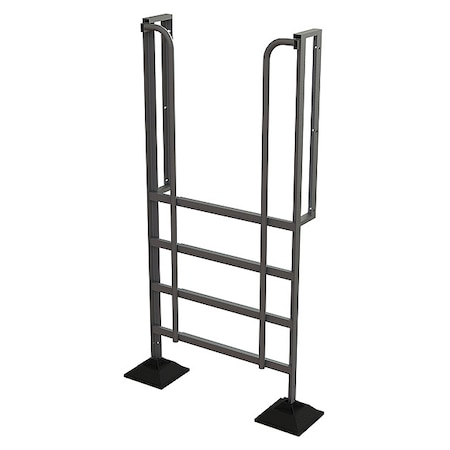 92 in Overall H, Ladder, Aluminum, 5 Steps, Aluminum Mill Finish, 500 lb Load Capacity MPN:URTL905