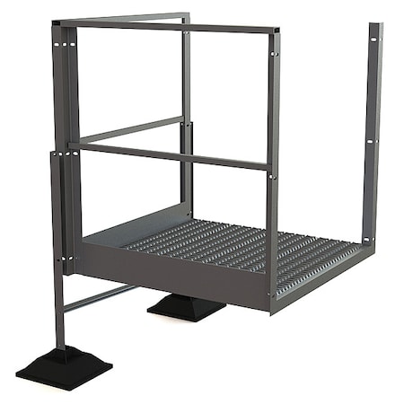 Turn Platform, 20 in Platform Ht, Aluminum, 500 lb Load Capacity MPN:URTTP20