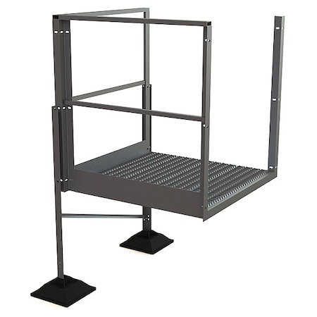 Turn Platform, 30 in Platform Ht, Aluminum, 500 lb Load Capacity MPN:URTTP30