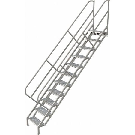 142 1/2 in Overall H, Stair Unit, Steel, 11 Steps, 450 lb Load Capacity MPN:WISS111246