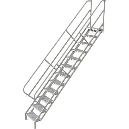 152 in Overall H, Stair Unit, Steel, 12 Steps, 450 lb Load Capacity MPN:WISS112246