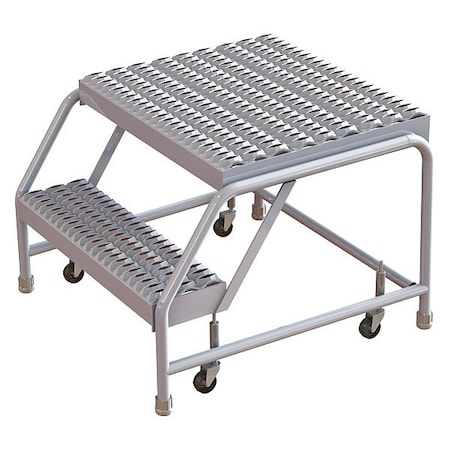 20 in H Aluminum Rolling Step, 2 Steps, 350 lb Load Capacity MPN:WLAR002165-D4