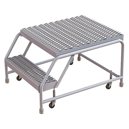 20 in H Aluminum Rolling Step, 2 Steps, 350 lb Load Capacity MPN:WLAR002165-D5