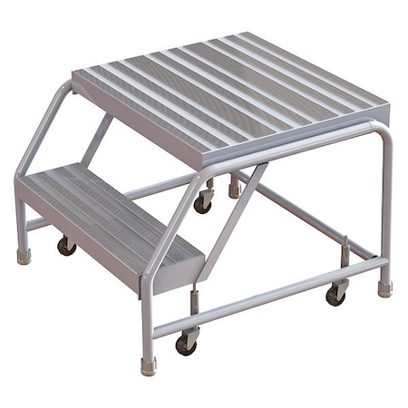 20 in H Aluminum Rolling Step, 2 Steps, 350 lb Load Capacity MPN:WLAR002244-D4