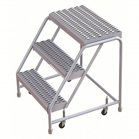 2.5 ft H Aluminum Step Stool, 3 Steps, 350 lb Load Capacity MPN:WLAR003245