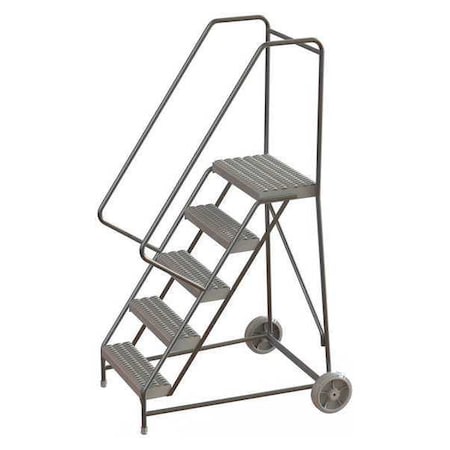 82 in H Aluminum Wheelbarrow Ladder, 5 Steps, 350 lb Load Capacity MPN:WLARTR105245