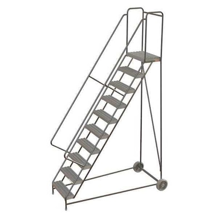 132 in H Aluminum Wheelbarrow Ladder, 10 Steps, 350 lb Load Capacity MPN:WLARTR110245