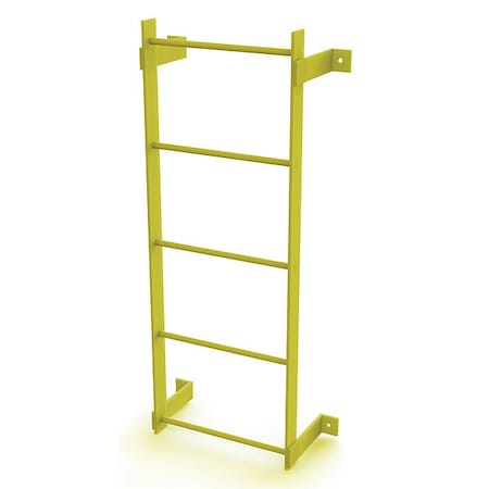 4 ft. Overall H, Ladder, Steel, Standard Fixed, 5-Rung, Steel, 5 Steps, Top Exit, Safety Yellow Finish MPN:WLFS0105-Y