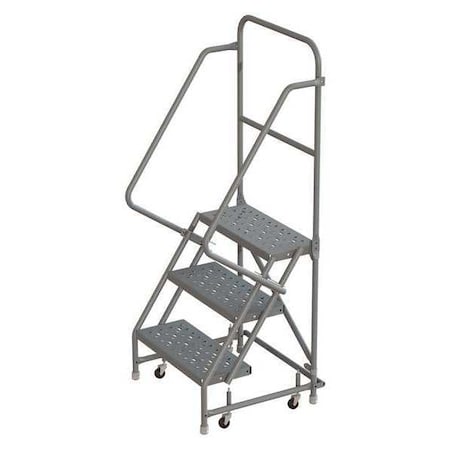 66 in H Steel Rolling Ladder, 3 Steps, 450 lb Load Capacity MPN:WLSR103166