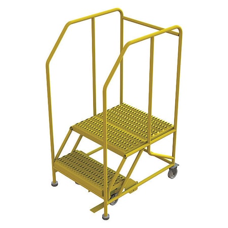 Work Platform, 2-Step, 800 lb.Cap, Steel MPN:WLWP122424SL-Y