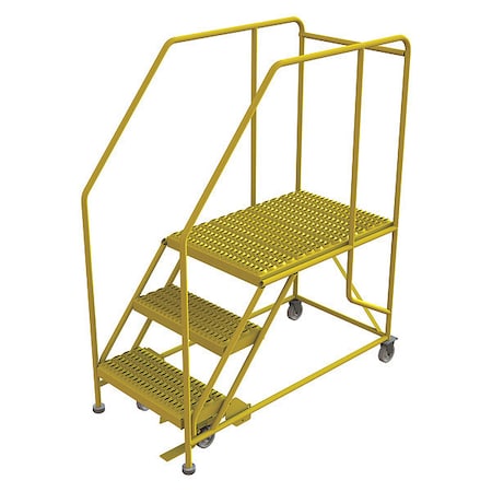 Work Platform, 3-Step, 800 lb.Cap, Steel MPN:WLWP132436SL-Y