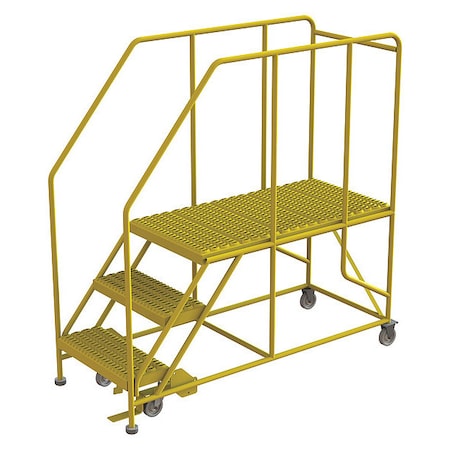 Work Platform, 3-Step, 800 lb.Cap, Steel MPN:WLWP132448SL-Y