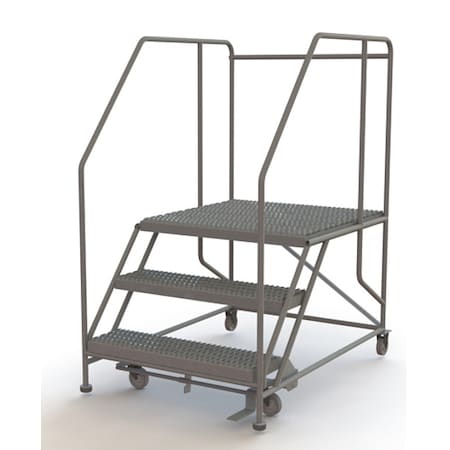 Forward Descent Rolling Work Platform, 30 in H, 36 in W, 35 in D, Steel, 800 lb Load Capacity MPN:WLWP133636SL