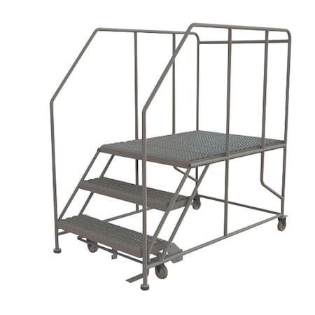 Mobile Work Platform, 30 in H, 36 in W, 47 in D, Steel, 800 lb Load Capacity MPN:WLWP133648SL