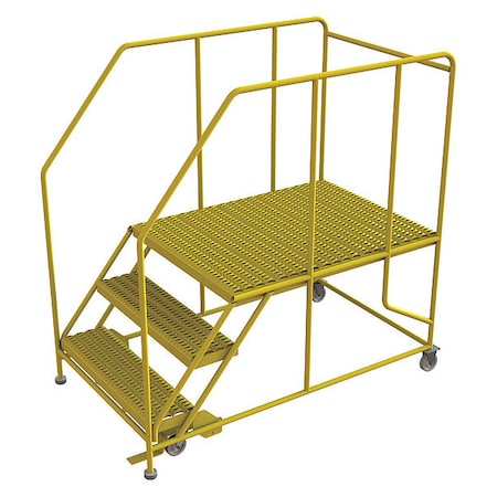 Work Platform, 3-Step, 800 lb.Cap, Steel MPN:WLWP133648SL-Y