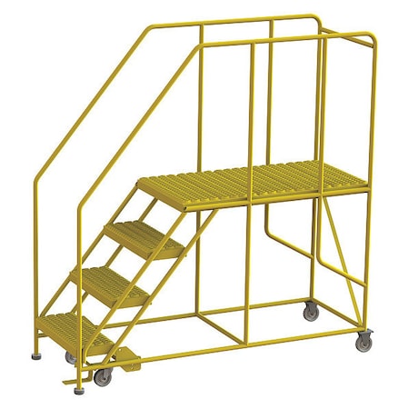 Work Platform, 4-Step, 800 lb.Cap, Steel MPN:WLWP142448SL-Y