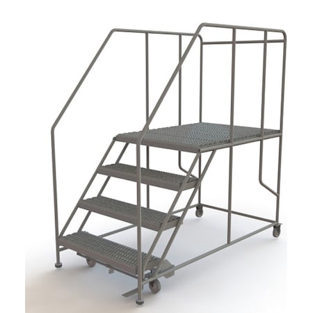 Rolling Work Platform, Steel, 4 Steps MPN:WLWP143648SL