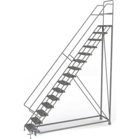 15 Step Configurable Forward Descent Rolling Ladder - Grip Strut Tread UKDEC115242 UKDEC115242