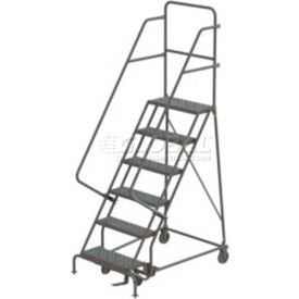 6 Step Steel Rolling Ladder - Perforated - UKDSR106246 UKDSR106246