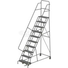 10 Step Steel Rolling Ladder - Perforated - UKDSR110246 UKDSR110246