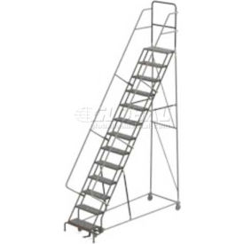 13 Step Steel Rolling Ladder - Grip Strut - UKDSR113242 UKDSR113242
