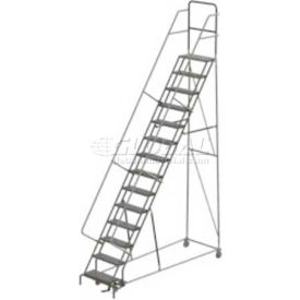 14 Step Steel Rolling Ladder - Perforated - UKDSR114246 UKDSR114246