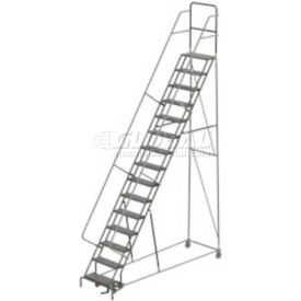 15 Step Steel Rolling Ladder - Grip Strut - UKDSR115242 UKDSR115242