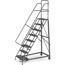 8 Step Grip Strut 600 Lb. Cap. Heavy Duty Steel Rolling Ladder - KDHD108242 KDHD108242