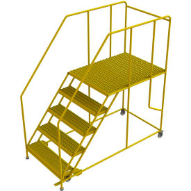 5 Step Steel Double Entry Mobile Platform 36