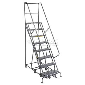 8 Step Steel Easy Turn Rolling Ladder - Safety Angle - KDAD108246 KDAD108246