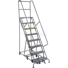 8 Step Steel Easy Turn Rolling Ladder - Standard Angle - KDED108246 KDED108246