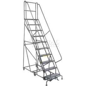 10 Step Steel Easy Turn Rolling Ladder - Standard Angle - KDED110246 KDED110246