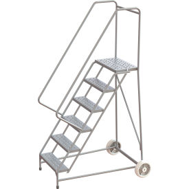 Tri-Arc Wheelbarrow Ladder 6 Steps Aluminum 350 lb. Capacity 14