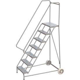 Tri-Arc Wheelbarrow Ladder 7 Steps Aluminum 350 lb. Capacity 14