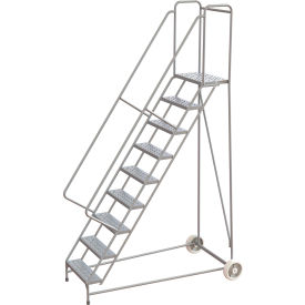 Tri-Arc Wheelbarrow Ladder 9 Steps Aluminum 350 lb. Capacity 14