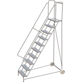 Tri-Arc Wheelbarrow Ladder 10 Steps Aluminum 350 lb. Capacity 14
