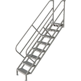 8 Step Industrial Access Stairway Ladder Grip Strut - WISS108242 WISS108242