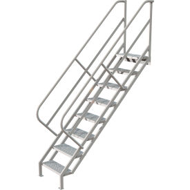 8 Step Industrial Access Stairway Ladder Perforated - WISS108246 WISS108246