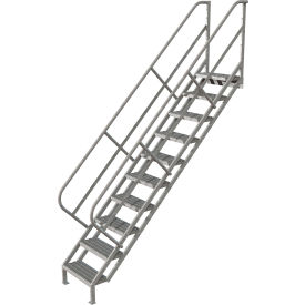10 Step Industrial Access Stairway Ladder Grip Strut - WISS110242 WISS110242