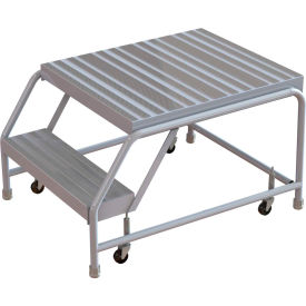2 Step Aluminum Rolling Ladder 16