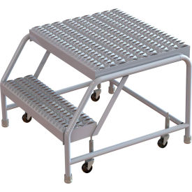 2 Step Aluminum Rolling Ladder 16