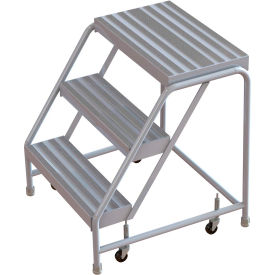 3 Step Aluminum Rolling Ladder 16