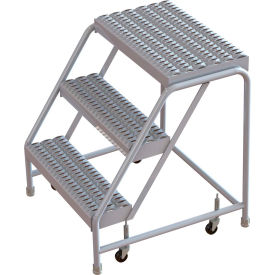 3 Step Aluminum Rolling Ladder 16