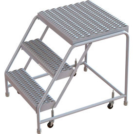 3 Step Aluminum Rolling Ladder 16