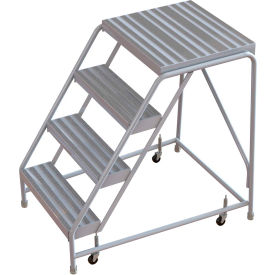 4 Step Aluminum Rolling Ladder 16