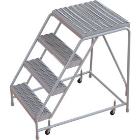 4 Step Aluminum Rolling Ladder 16