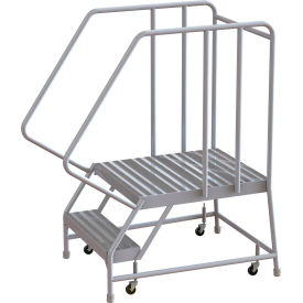 2 Step Aluminum Rolling Ladder 16