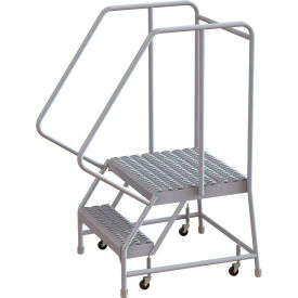 2 Step Aluminum Rolling Ladder 24